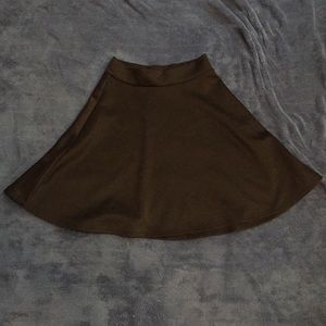 All black skater girl skirt